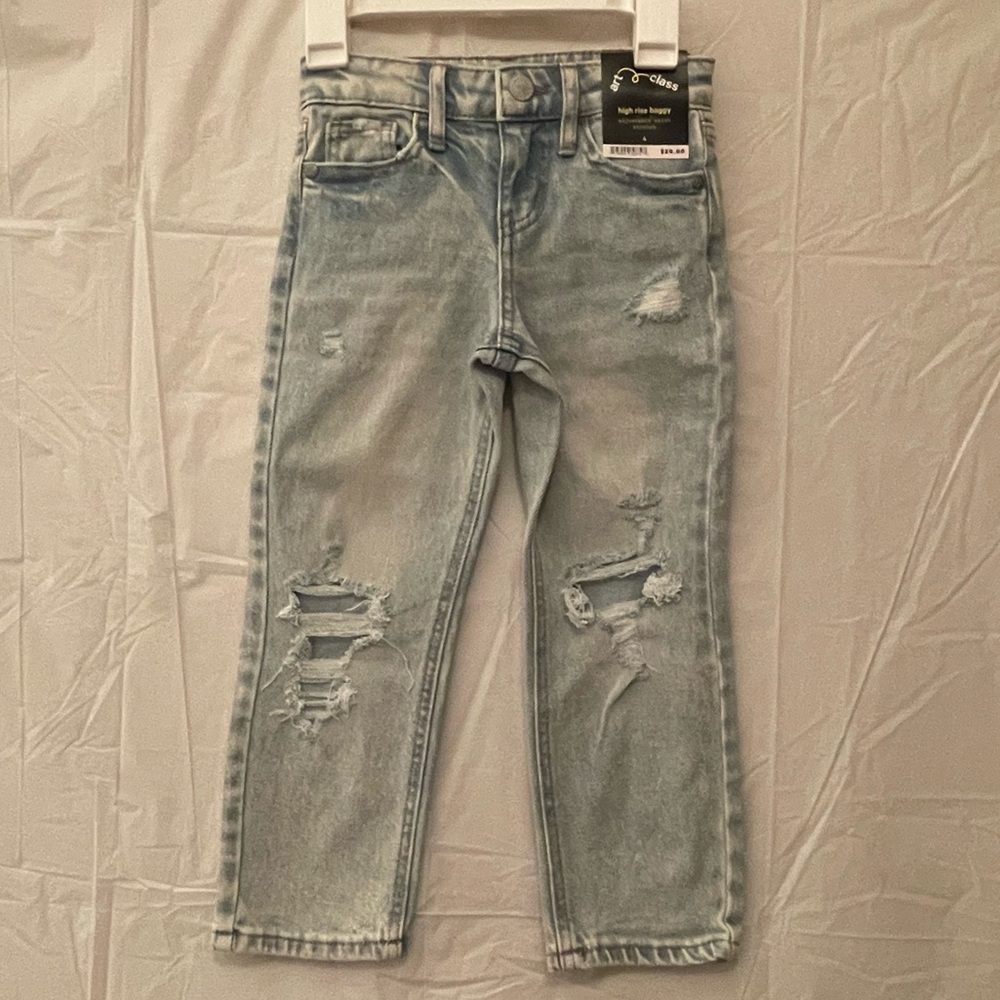 Art Class High Rise Baggy Distressed Girl’s Jeans